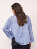 Blauw gestreepte blouse anicacc