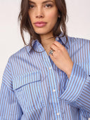 Blauw gestreepte blouse anicacc