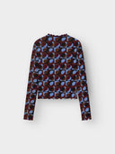Aangesloten top met print ryd retro geo