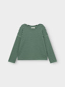 Groen gestreepte longsleeve humledal