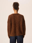 Bruin wollen vest alma