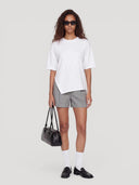 Wit asymmetrisch t-shirt sora
