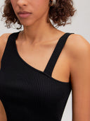 Asymmetrisch gebreide top coralie