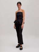 Zwarte mouwloze top lucie