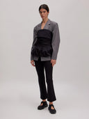 Zwarte mouwloze top lucie