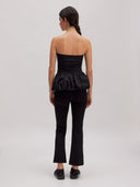 Zwarte mouwloze top lucie
