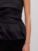 Zwarte mouwloze top lucie