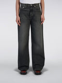 Donkergrijze wide-leg jeans w' olivia pant 30