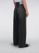 Donkergrijze wide-leg jeans w' olivia pant 30