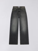 Donkergrijze wide-leg jeans w' olivia pant 30
