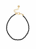 Armband met fijne zwarte gemstones