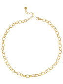 Korte ketting met grove ovale schakels