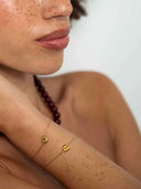 Fijn armbandje met letter K
