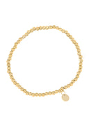 Armbandje met gouden balletjes small