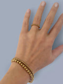 Armband met gouden balletjes medium