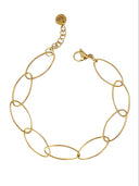 Fijne armband met grote ovale schakel