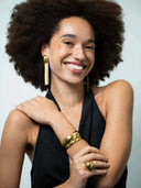 Bolle goudkleurige bangle lumière