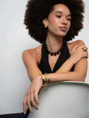 Bolle goudkleurige bangle lumière
