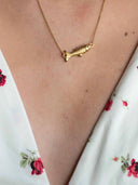 Gouden vis ketting