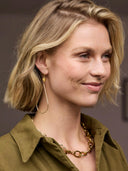 Ketting met touw en gouden schakels desert