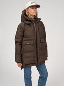 Donkergroene puffer jacket lyndon