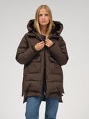Donkergroene puffer jacket lyndon