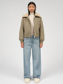 Groene bomber jacket linda