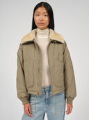 Groene bomber jacket linda