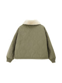 Groene bomber jacket linda