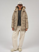 Lichtgroene puffer jacket lyndon