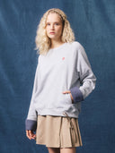 Grijze logo sweater bianca
