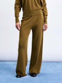 Groene gebreide broek saxon