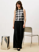 Zwarte pantalon met glans lynn