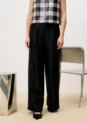 Zwarte pantalon met glans lynn