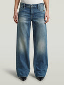 Blauwe jeans judee loose vintage vespa