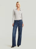 Donkerblauwe jeans judee loose lengte 32
