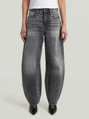 Grijze barrel jeans barrel 3d loose