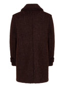 Bruine boucle jas