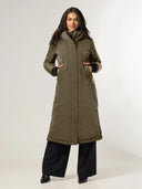 Lange parka raincoat