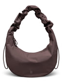 Bruine tas moon bag ruffle
