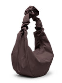 Bruine tas moon bag ruffle