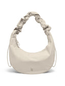 Beige tas Moon bag ruffle