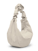 Beige tas Moon bag ruffle