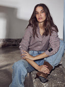 Rood geruite blouse musa