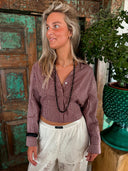 Rood geruite blouse musa