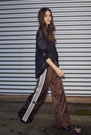 Broek baggy track tall pants