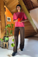 Broek baggy track tall pants