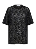 Zwarte kanten shirt summer lace