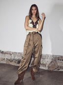 Bruine cargo broek rabi