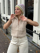Zacht alpaca gilet met rits chaleco elisa